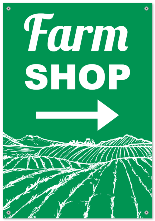 farm signsthatPlastic sign