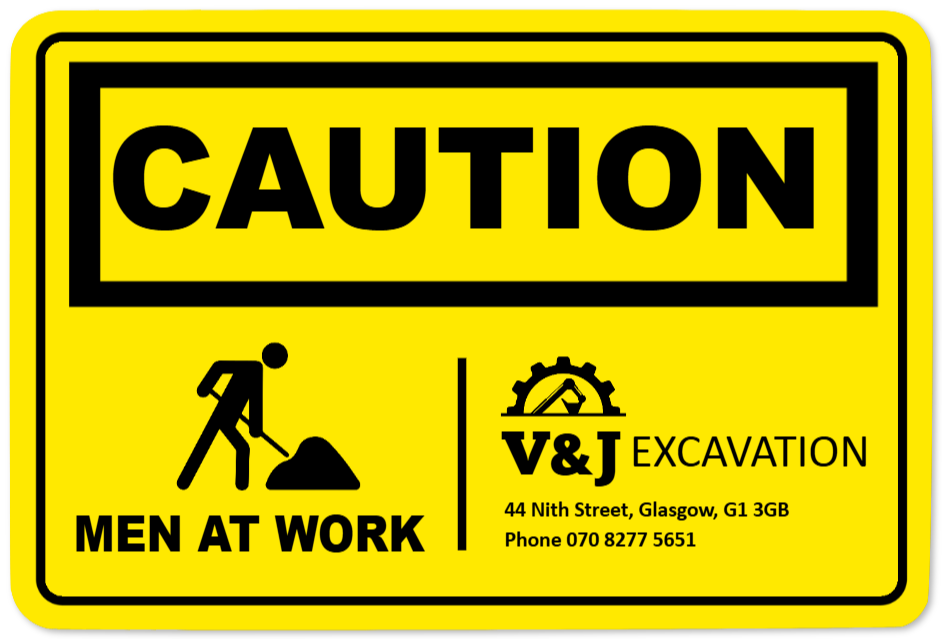 construction signsthatPlastic sign Engraving